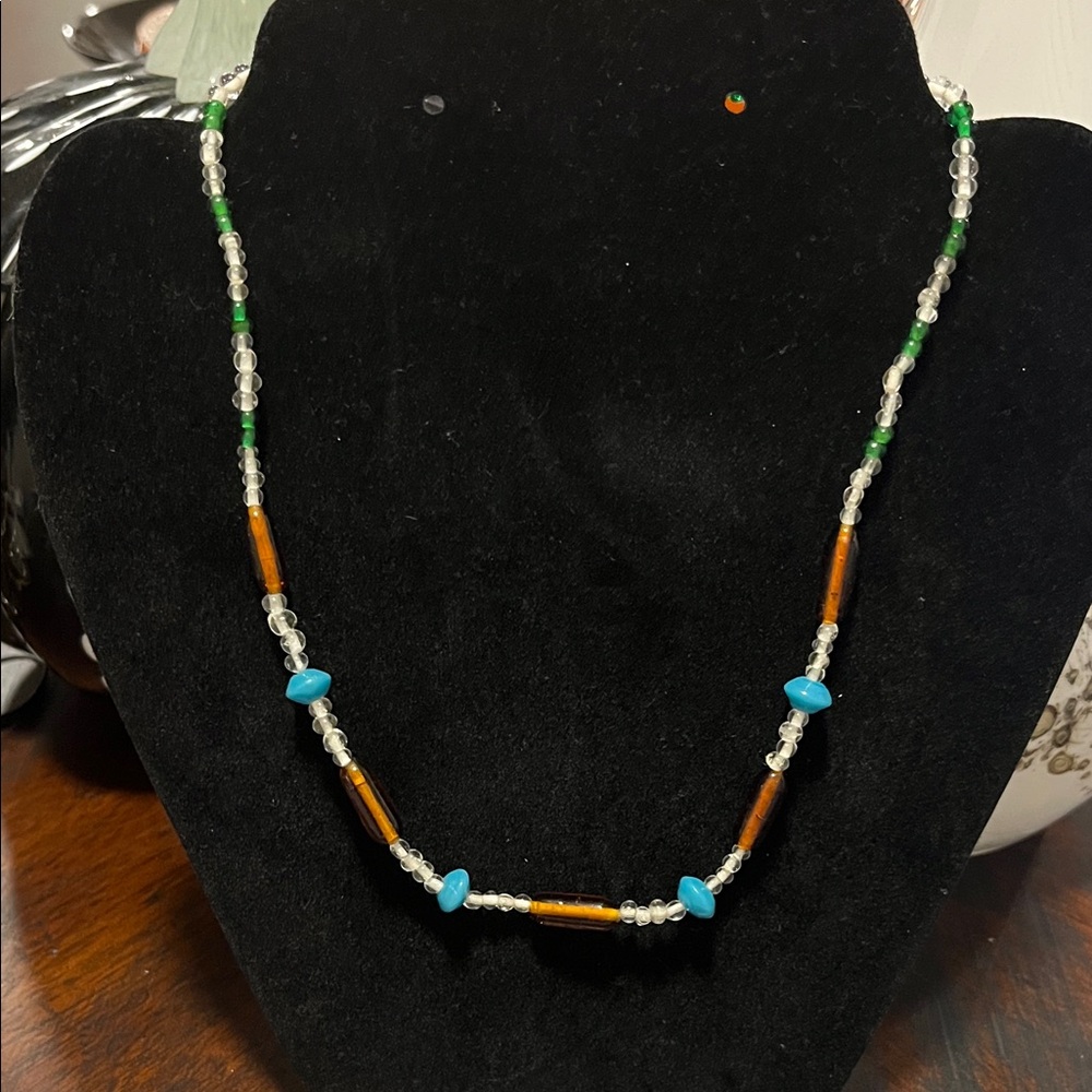 Handcrafted Multicolor Beaded Necklace | Boho Artisan Style